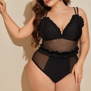 SHEIN mesh bathing suit 1X brand new.